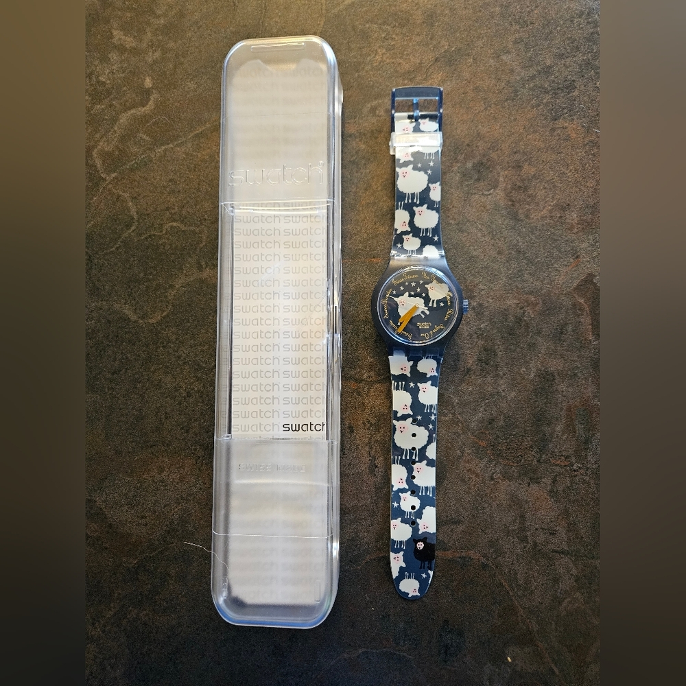 SWATCH  X-LARGE  -  SUDN101  BLACK SHEEP TOO